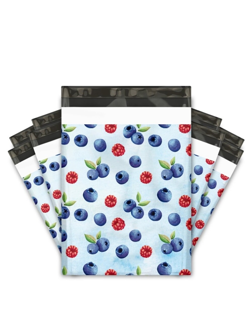 25ct 10x13 BLUEBERRIES POLY MAILERS